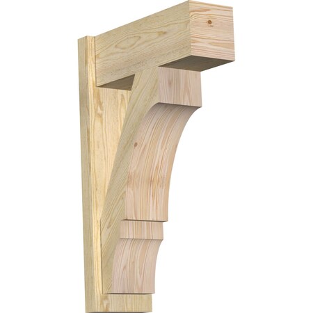 Ekena Millwork Balboa Block Rough Sawn Outlooker, Douglas Fir, 8"W x 20"D x 32"H OUT08X20X32BOA05RDF
